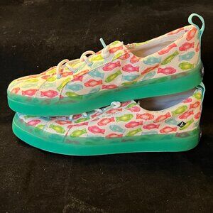 Sperry Crest Vibe Gummy Fish Sneaker NIB Girls 5M